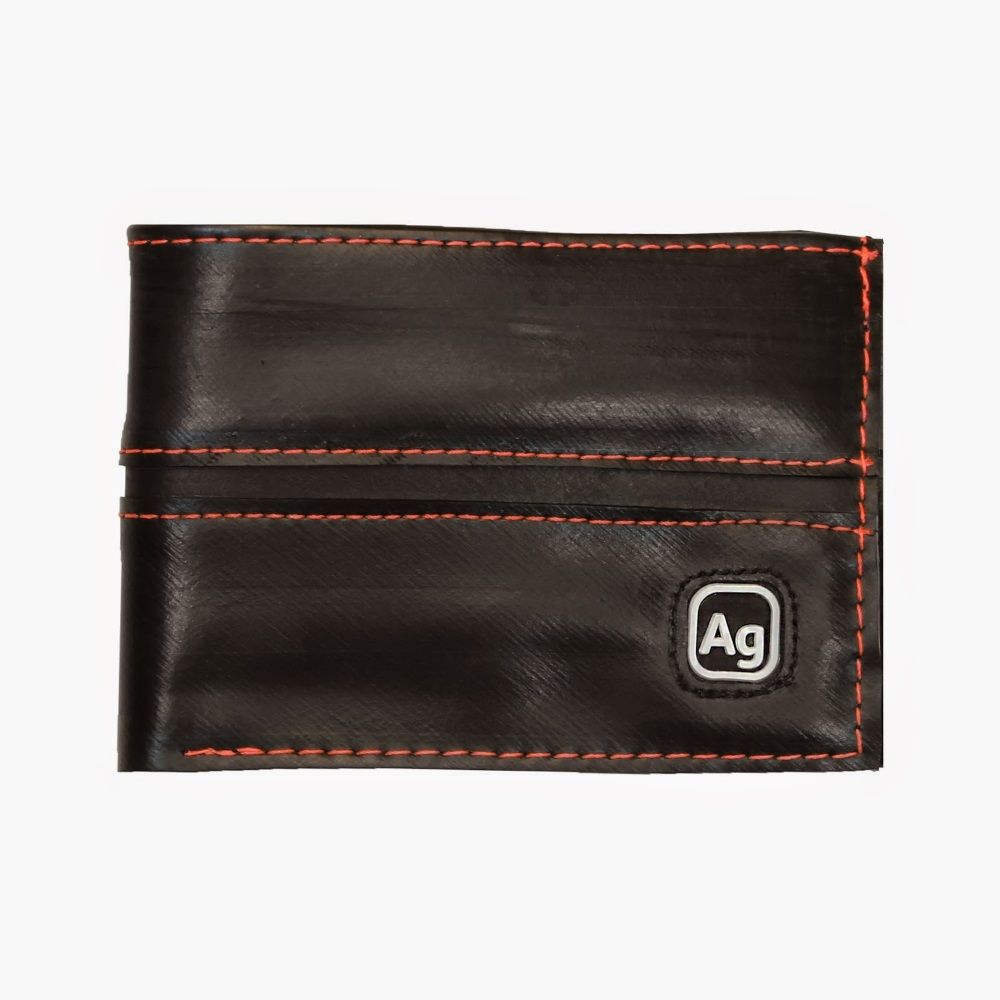 Alchemy Goods Recycled Franklin Wallet - Black/Orange